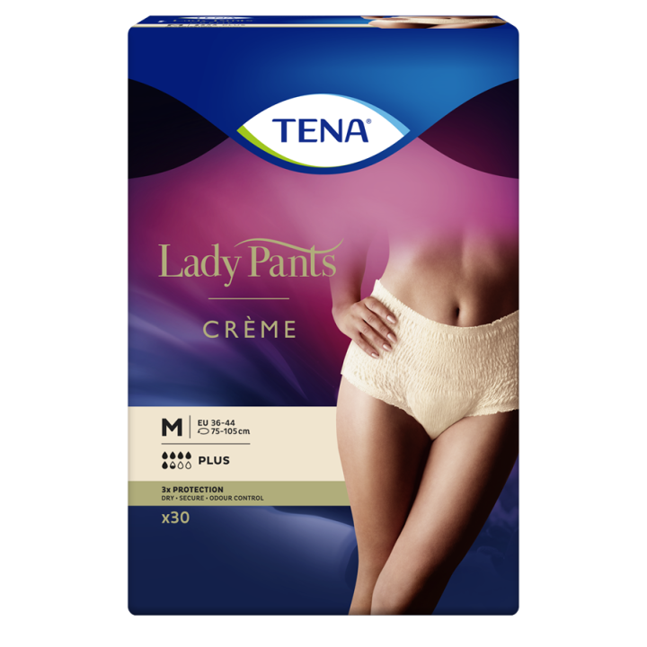 Majtki damskie chłonne TENA Lady Pants Plus Creme M