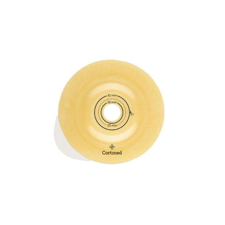 Kołnierzowa płytka stomijna Aurega 2 Convex Light Baseplate