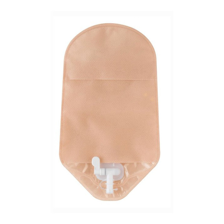 Confidence Natural Advance® – worek urostomijny jednoczęściowy, płytka płaska z otworem do docięcia 13-70 mm, z aloesem
