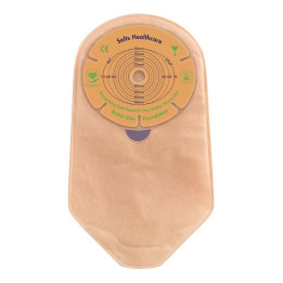 Confidence Natural Advance® – worek urostomijny jednoczęściowy,  płytka płaska z otworem do docięcia 13-70 mm, z aloesem