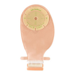 Confidence® Natural worek stomijny jednoczęściowy, odpuszczalny, płytka płaska z aloesem, z otworem do docięcia 13–70 mm