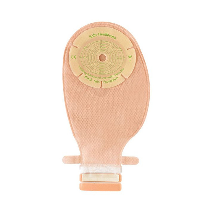 Confidence® Natural worek stomijny jednoczęściowy, odpuszczalny, płytka płaska z aloesem, z otworem do docięcia 13–70 mm